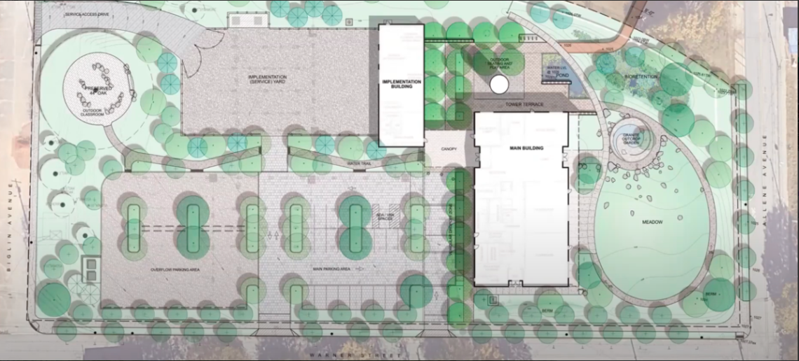 Images Trees Atlanta's modern new headquarters nears completion